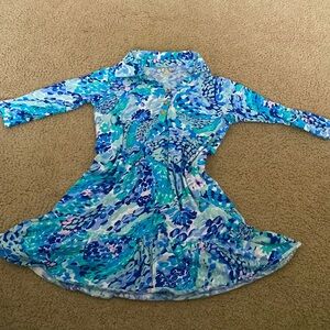 Lily Pulitzer Blue Printed Dress